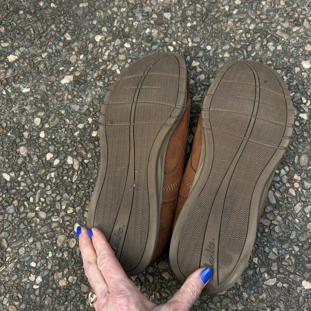 Clarks Men's Brown Armada Suede Boat Shoes Size 12 M